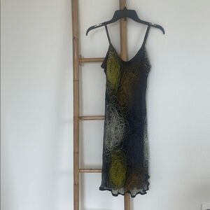 Vera Wang Lavender Label Black and Yellow Dress